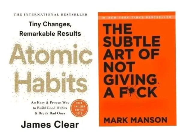 2 Books Combo: Atomic Habits + The Subtle Art Of Not Giving A F*ck (Paperback)