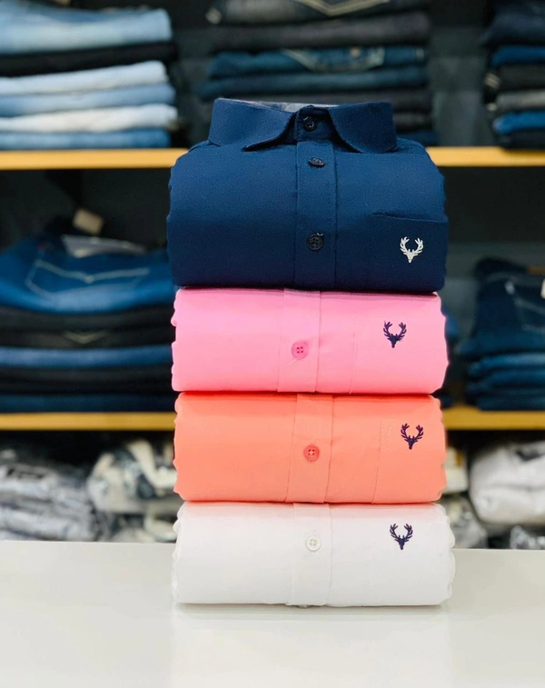 The Monkey House Allen Men's Plain Shirt Combo - Pack of 4 | Premium Cotton | Casual & Formal Wear - M-38