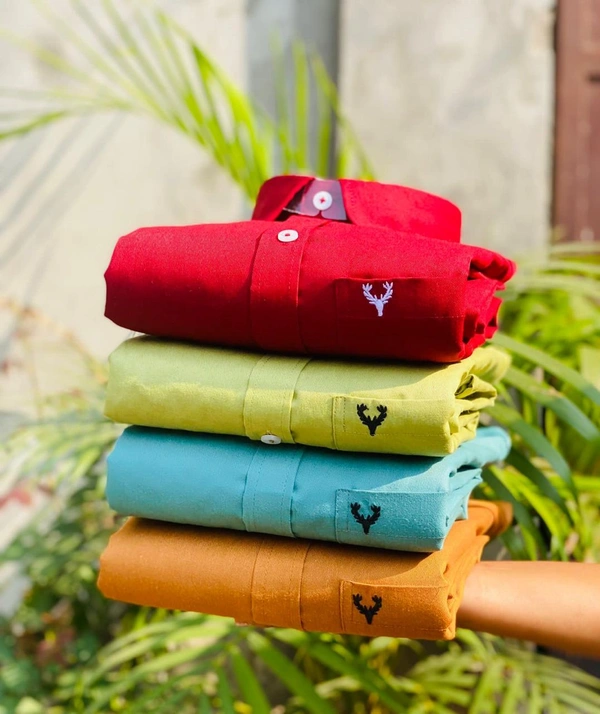 The Monkey House Allen Men's Plain Shirt Combo - Pack of 4 | Premium Cotton | Casual & Formal Wear - XL-42