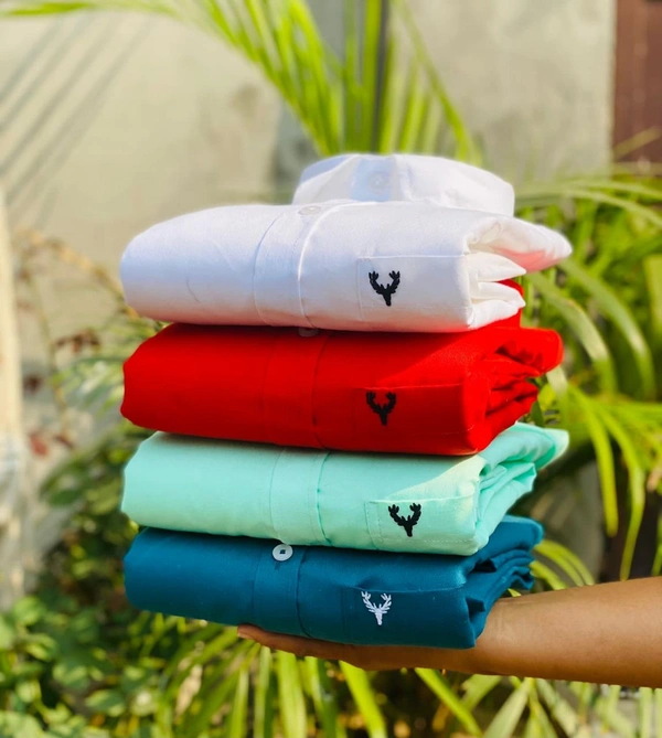 The Monkey House Allen Men's Plain Shirt Combo - Pack of 4 | Premium Cotton | Casual & Formal Wear - XXL-44