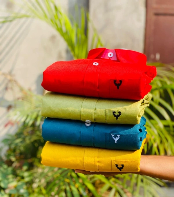 The Monkey House Allen Men's Plain Shirt Combo - Pack of 4 | Premium Cotton | Casual & Formal Wear - M-38