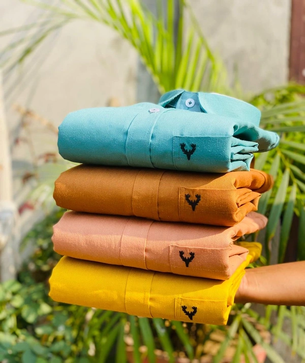 The Monkey House Allen Men's Plain Shirt Combo - Pack of 4 | Premium Cotton | Casual & Formal Wear - M-38