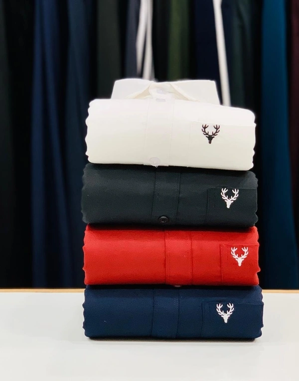 The Monkey House Allen Men's Plain Shirt Combo - Pack of 4 | Premium Cotton | Casual & Formal Wear - L-40