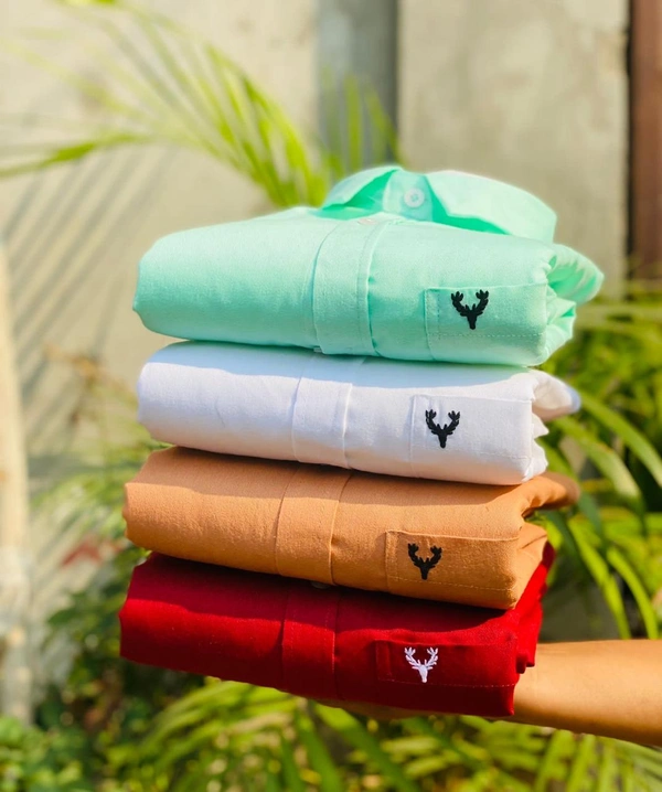 The Monkey House Allen Men's Plain Shirt Combo - Pack of 4 | Premium Cotton | Casual & Formal Wear - L-40