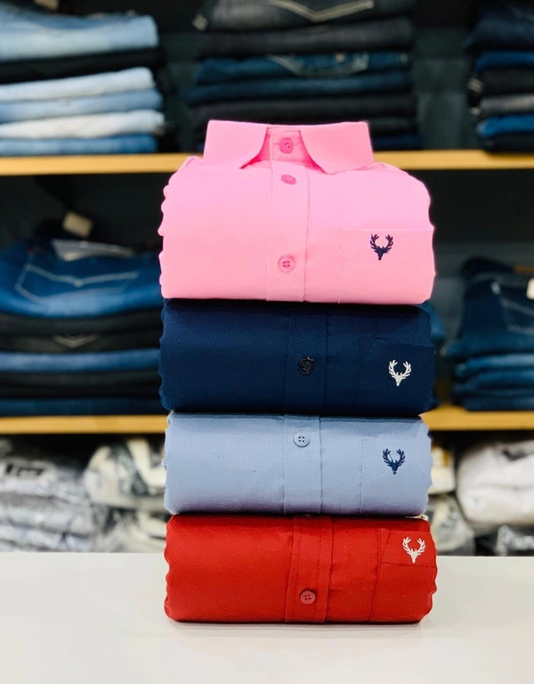 The Monkey House Allen Men's Plain Shirt Combo - Pack of 4 | Premium Cotton | Casual & Formal Wear - M-38