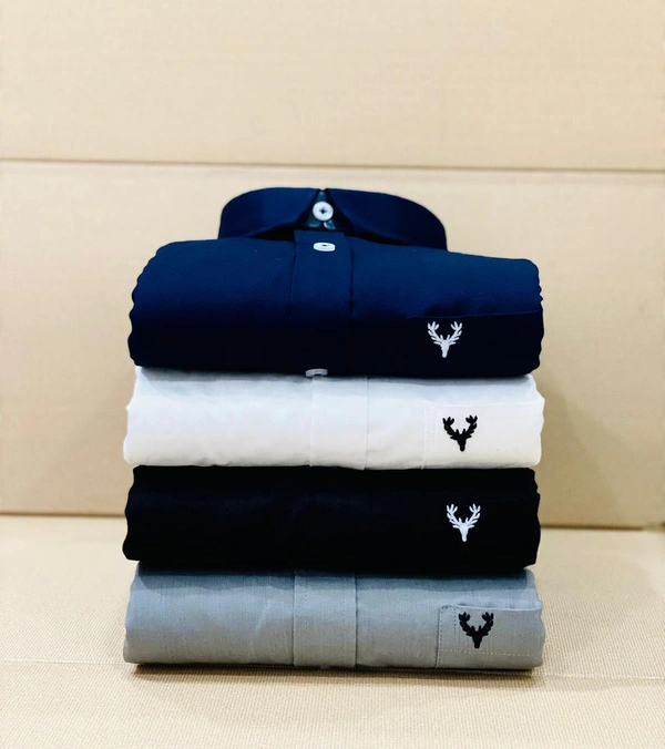 Allen Men's Plain Shirt Combo - Pack of 4 | Premium Cotton | Casual & Formal Wear - XL-42