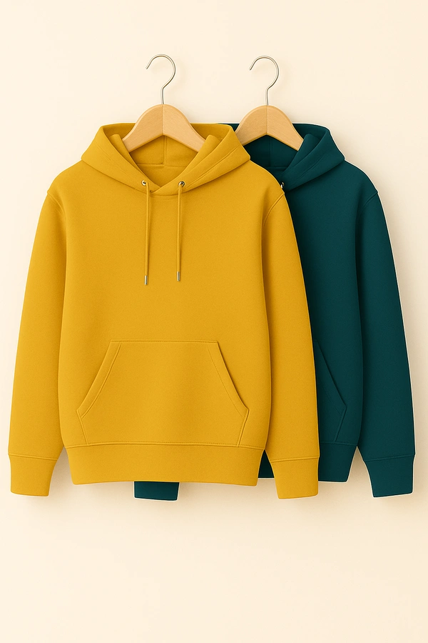 Cozy- Zaara Premium Winter Hoodie Collection for Pack Of 2 Men & Women | Classic Fleece Hoodies - XXL-44