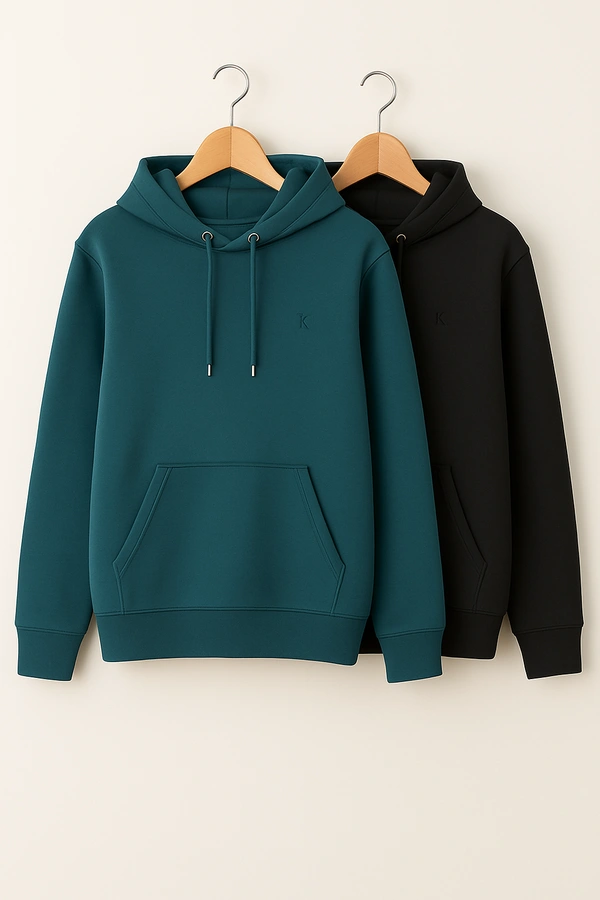 Cozy- Zaara Premium Winter Hoodie Collection for Pack Of 2 Men & Women | Classic Fleece Hoodies - XXL-44