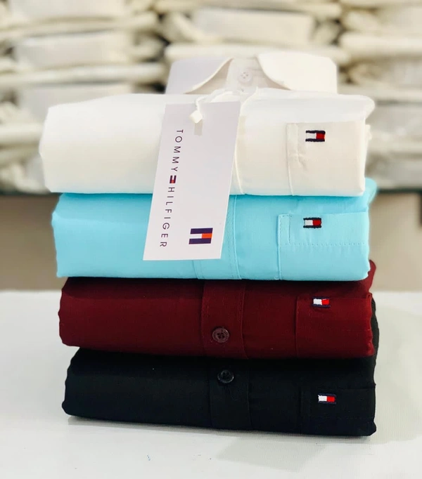 The Monkey House Tommy Men's Plain Shirt Combo - Pack of 4 | Premium Cotton | Casual & Formal Wear - L-40