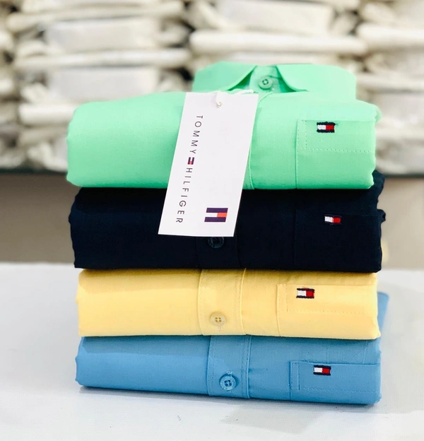 The Monkey House Tommy Men's Plain Shirt Combo - Pack of 4 | Premium Cotton | Casual & Formal Wear - M- 38