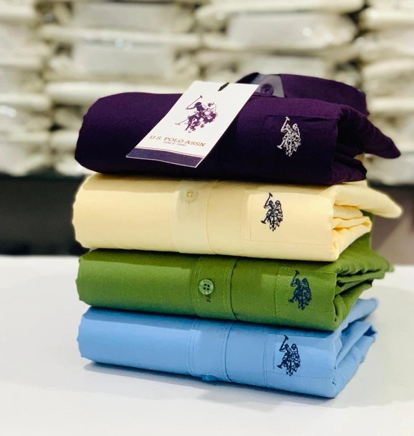 The Monkey House U.S Men's Plain Shirt Combo - Pack of 4 | Premium Cotton | Casual & Formal Wear - M-38