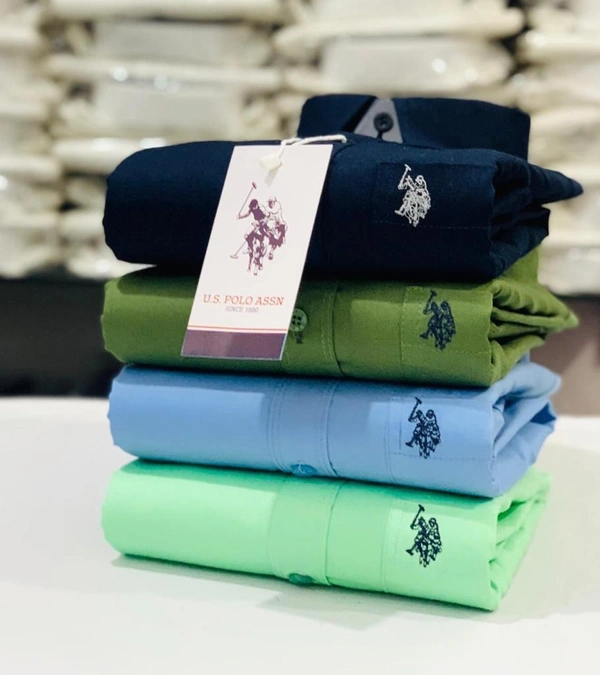 U.S Men's Plain Shirt Combo - Pack of 4 | Premium Cotton | Casual & Formal Wear - XL-42