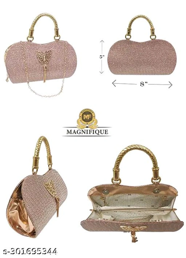 TechTrendy latest Clutches *MAGNIFIQUE Stylish Bridal/Party Clutch for Women/Girls* - Free Size