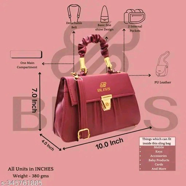 latest Cross Body Bags & Sling Bags Gorgeous Stylish And Elegant Fashionable Women Slingbags - Free Size