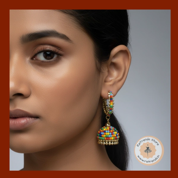 ReTrends Multi Beaded Earring