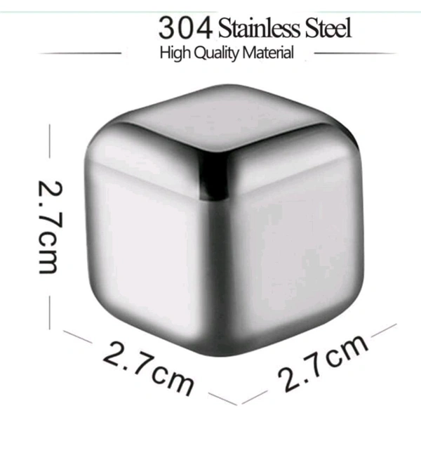 Metal Ice Cube  - Nobel, 2.7 Cm All The Sides Are Equal