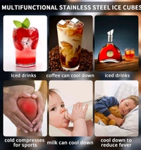 Metal Ice Cube  - Nobel, 2.7 Cm All The Sides Are Equal