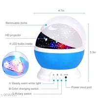 360 Degree Moon Night Light Lamp - Free Size, Perfect room décor lamp🏠