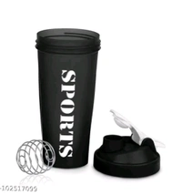 
Sports Protein Shaker Bottle with Steel Ball  - "Best shaker For gym 👍", Free Size