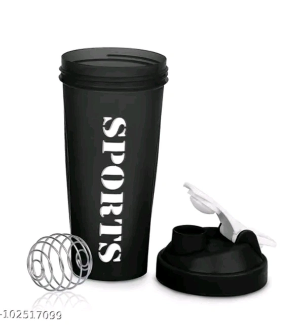 
Sports Protein Shaker Bottle with Steel Ball  - "Best shaker For gym 👍", Free Size