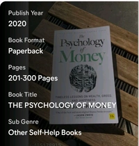 The Psychology Of Money - Get A Knowlege Of Psychology 📚, Free Size