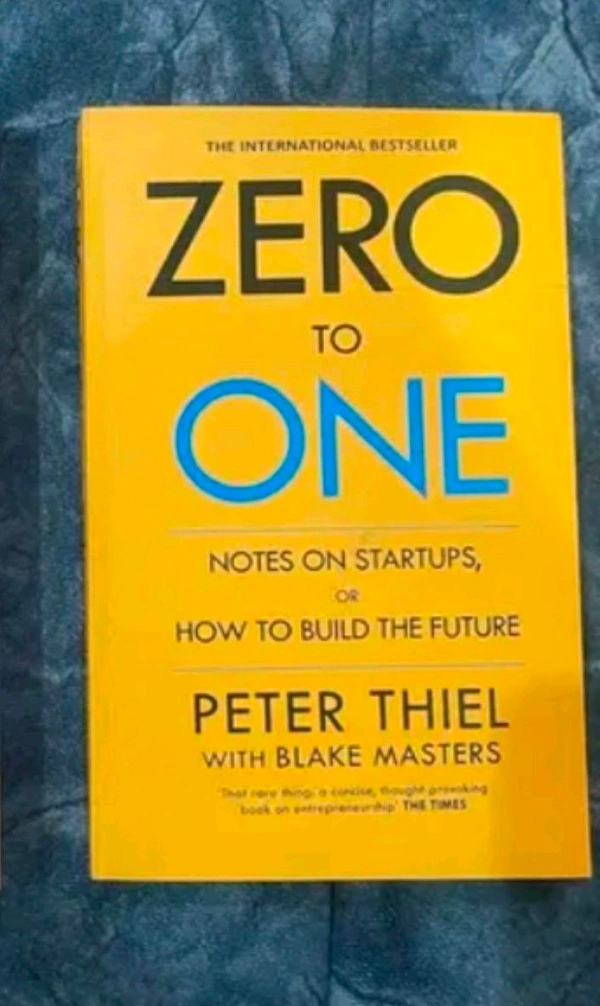 Zero To One Book  - "Always One Is Better Than Zero", Free Size