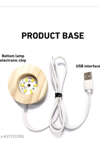 Luxury 3D Moon Night Lamp Best For Gift - "Best For Gifting 🎁", Free Size