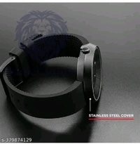 Black Stylish Men's Analogue Watch ⌚ - Free Size