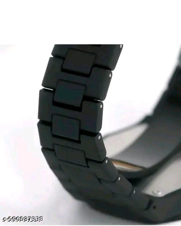 Stylish Black Matte Finish Analog Watch For Men  - Free Size