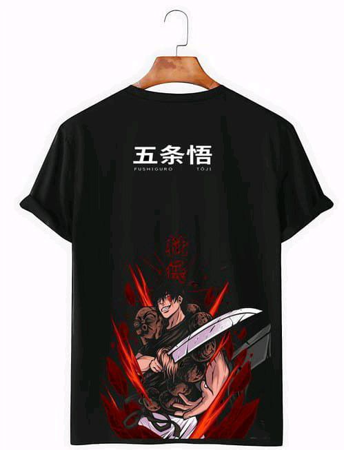 Fushiguro Toji Jujutsu Kaisen Black Color Tshirt