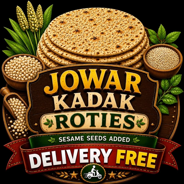 JOWAR KADAK ROTIES ( ಎಳ್ಳು ಮಿಶ್ರಿತ)
