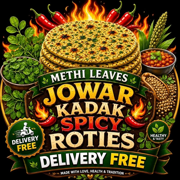 METHI JOWAR KADAK ROTIES ಮೆಂತೆ ಜೋಳದ ಖಡಕ್ ರೊಟ್ಟಿಗಳು