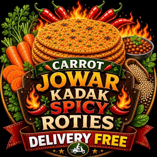 CARROT KADAK ROTIES ಕ್ಯಾರೆಟ್ ಖಡಕ್ ರೊಟ್ಟಿಗಳು