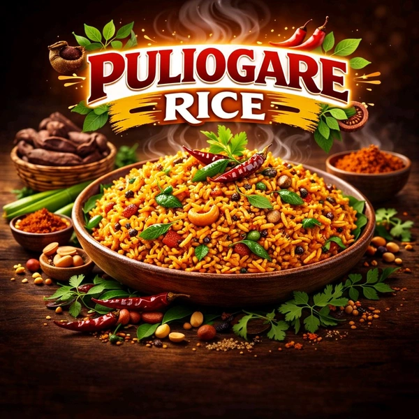 HOME MADE PULIOGARE RICE ಪುಳಿಯೋಗರೆ ರೈಸ್ - app. 400 gm Pack