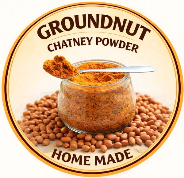 HOME MADE GROUNDNUT CHATNEY POWDER ಶೇಂಗಾ ಚಟ್ನಿ ಪುಡಿ - 100 gm Pack