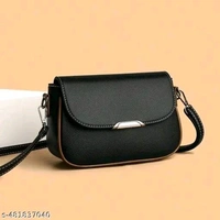 Casara Stylish Trendy Black Sling Bag For Girls And Womens - Black, Free