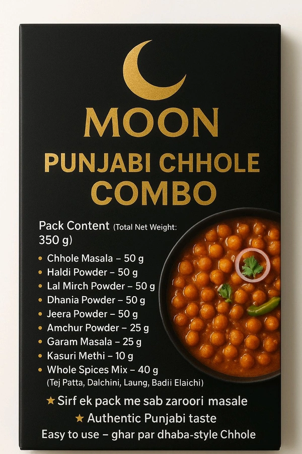 MOON Punjabi Chhole Special – Swad ka Asli Chand” 350g 