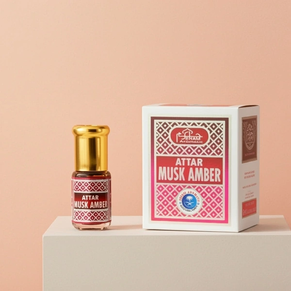 ARHAM ATTAR MUSK AMBER 3ml-(COMBO 2PCS)