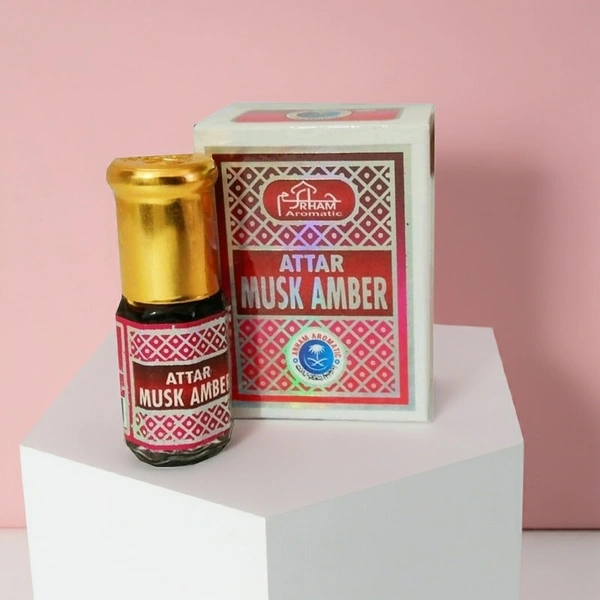 ARHAM ATTAR MUSK AMBER 3ml-(COMBO 2PCS) - 3ml