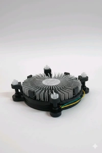 Intel (I5-11500) LGA1200 CPU heatsink and fan.