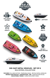 MINI PULL BACK SHIP TOY