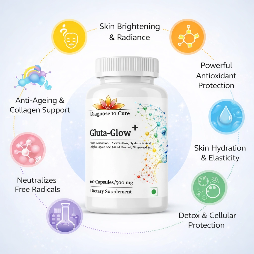 GlutaGlow: Glutathione & Astaxanthin Supplement for Radiant Skin