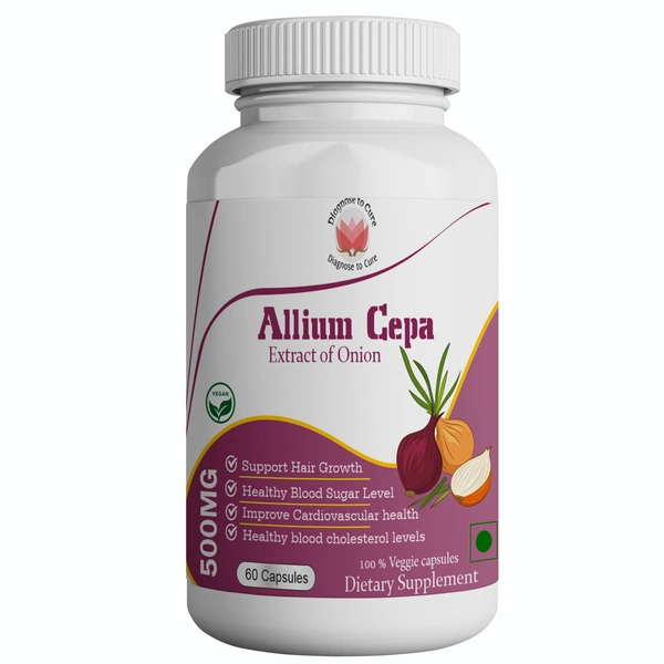 Allium Cepa (Onion Extract) 500mg | Potent Antioxidant for Heart & Respiratory Health