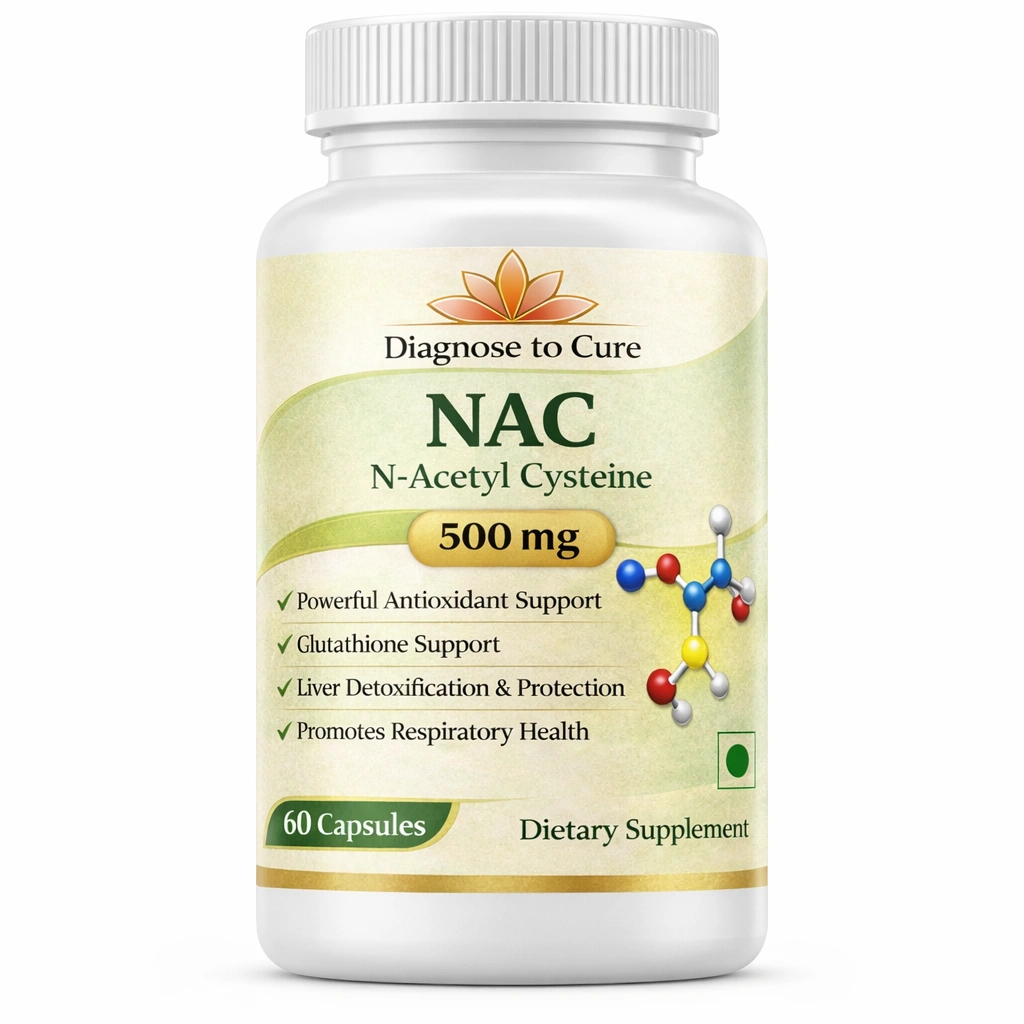 NAC 500 mg (N-Acetyl L-Cysteine) Capsules – Antioxidant, Glutathione &  Liver Support Supplement | Respiratory Health
