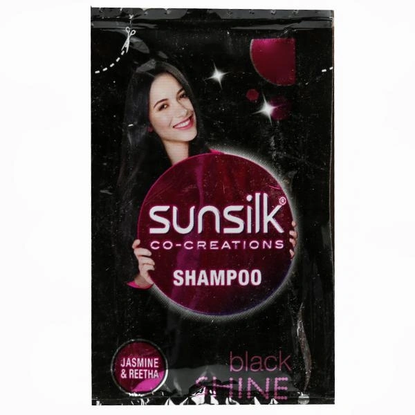 Sunsilk Black Radiant Shine Shampoo - 6m Pouch