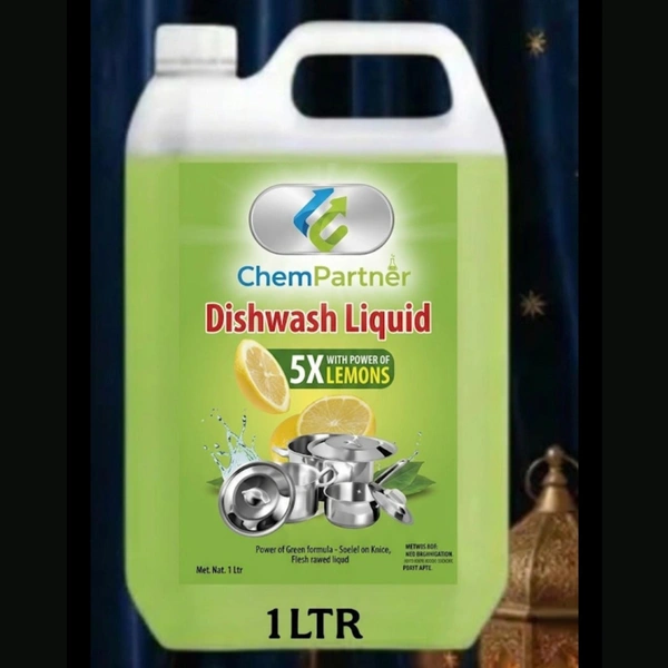 CHEMPARTNER ChemPartner Dishwashing Liquid โ 5X Lemon Power, 1L Bottle, Tough on Grease, Gentle on Hands