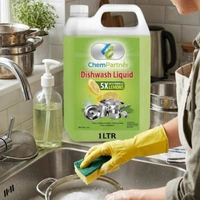CHEMPARTNER ChemPartner Dishwashing Liquid โ 5X Lemon Power, 1L Bottle, Tough on Grease, Gentle on Hands
