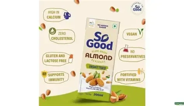 SO Good Almond Natural 200ml TP