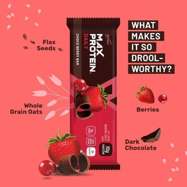 MAX PROTEIN Daily Cho Berry Bar 50gm