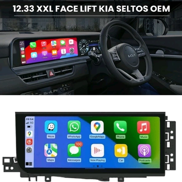 Kia Seltos (2023+) 12.3 Inch Android Stereo OEM Fitting | 4GB-64GB | Wireless Apple CarPlay Android Auto